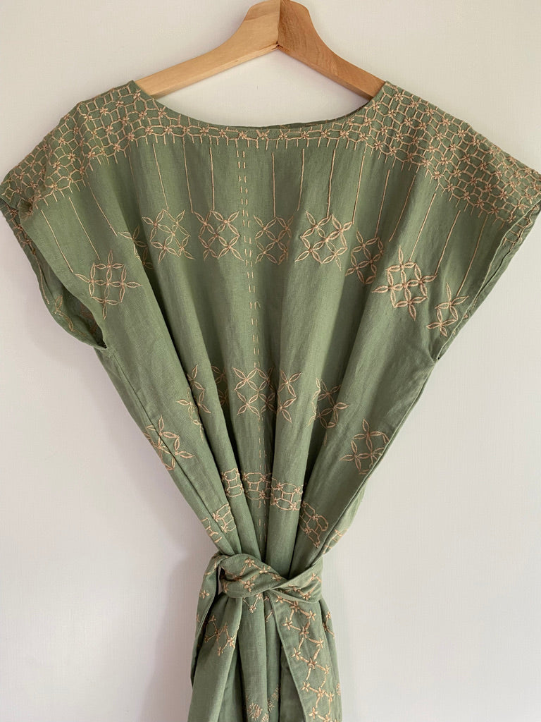 Textili Sage Green Women's Kaftan