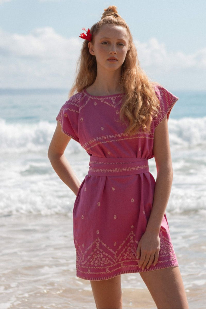 Mini Classic Kaftan - Anemone