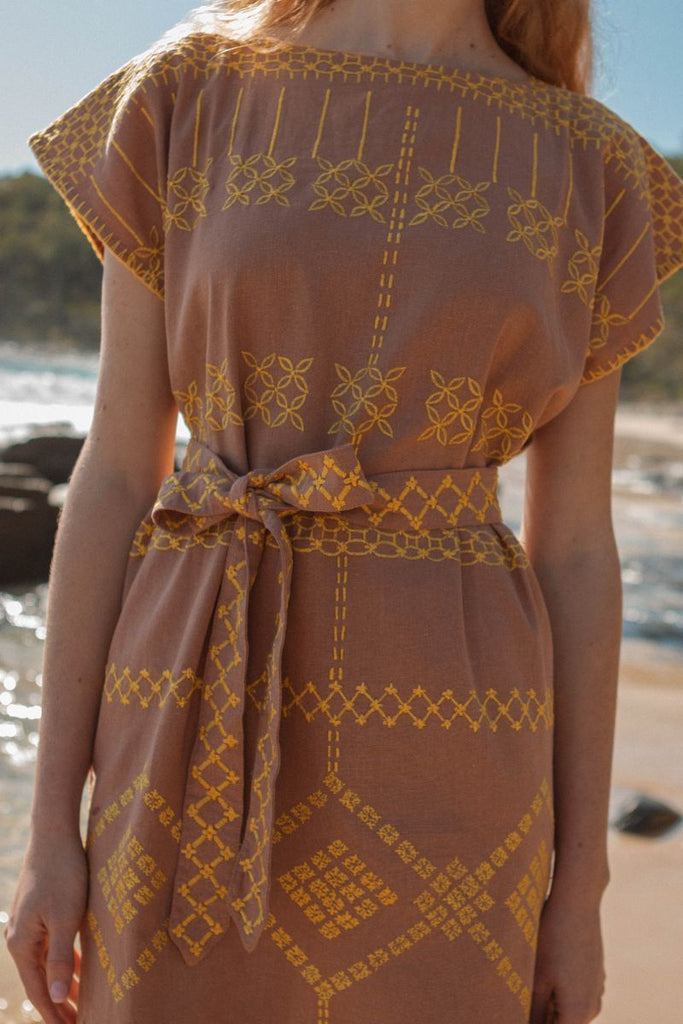 Women's  Pink Haze Kaftan Dress