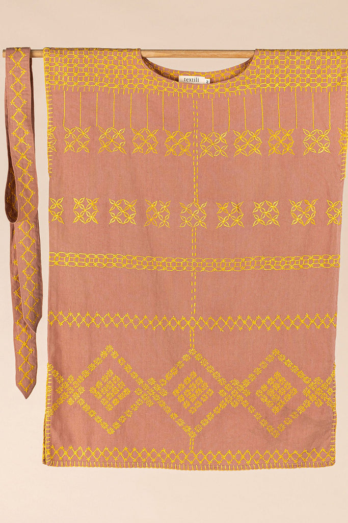Women's Mini Handmade Kaftan - Pink Haze | Textili Handmade Kaftans