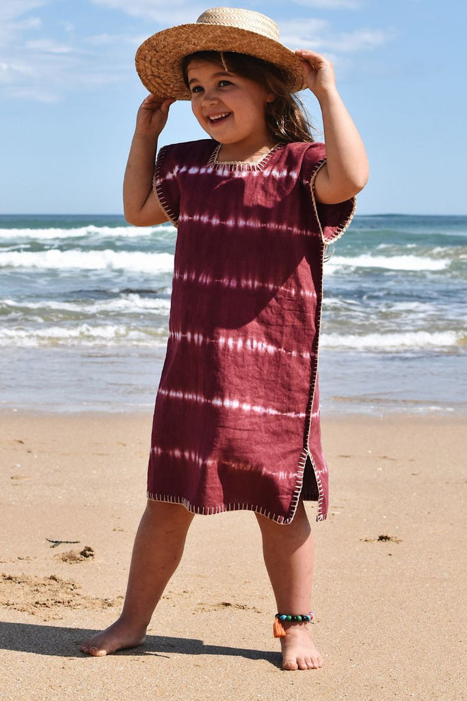 Kids Tie Dye Kaftan - Mermaid