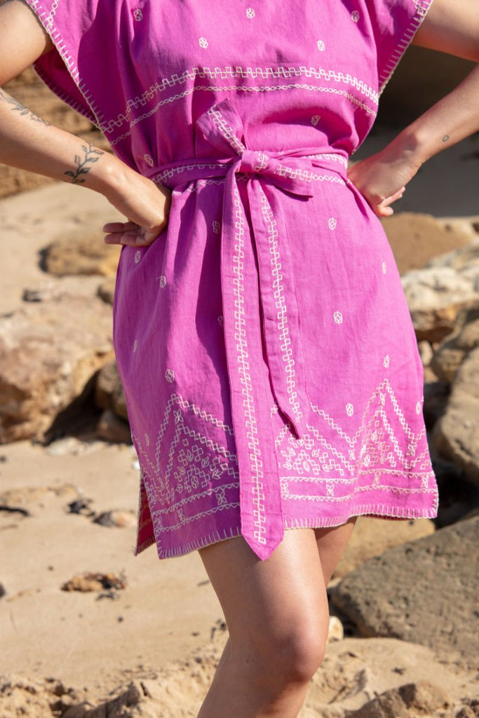 Women's Mini Classic Kaftan - Anemone